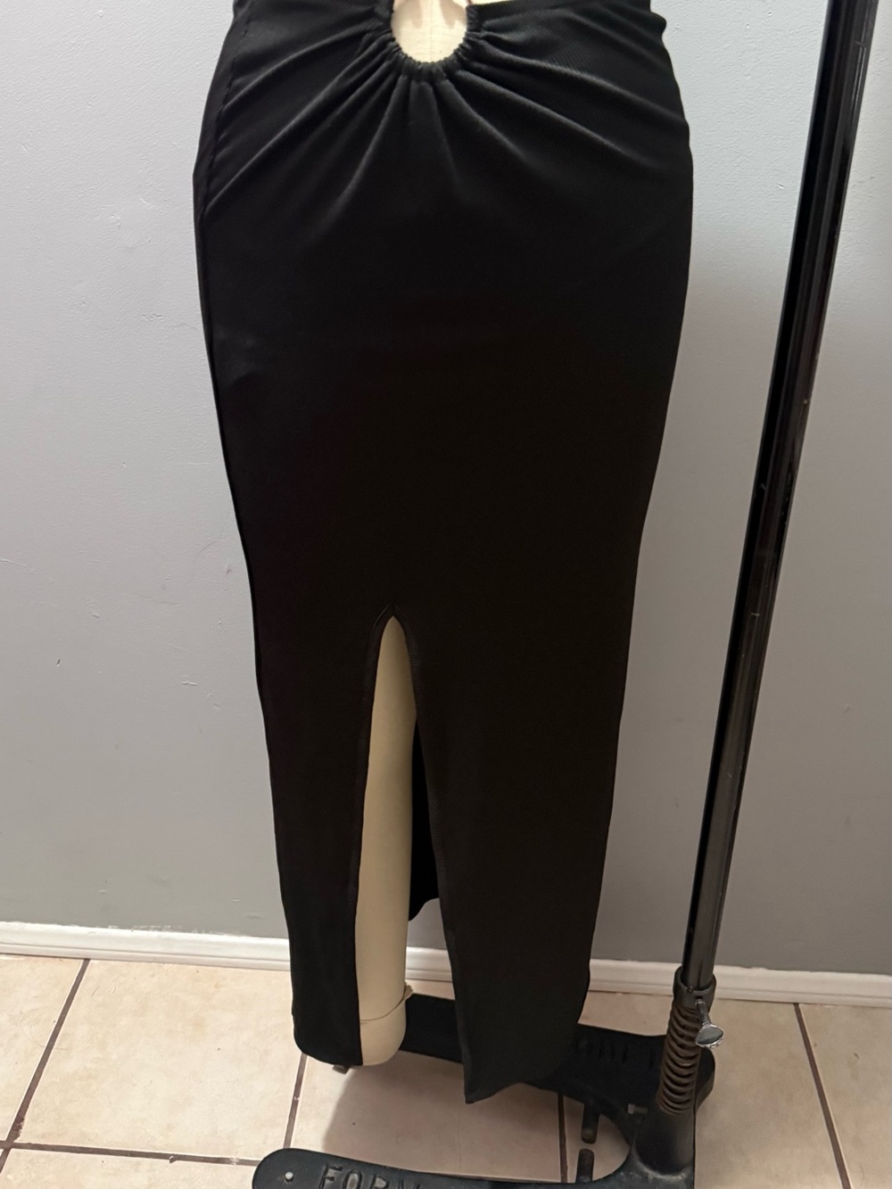 Hello Molly Black Ribbed Skirt - Picture 5 of 7